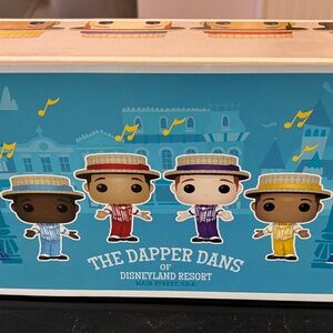 Disney D23 Pop! The Dapper Dans 4 Pack Vinyl Figures New In Box